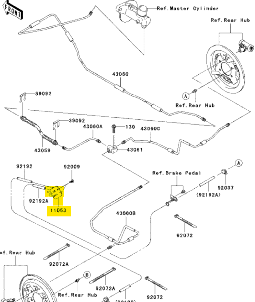 11053-0781 BRACKET KAF400